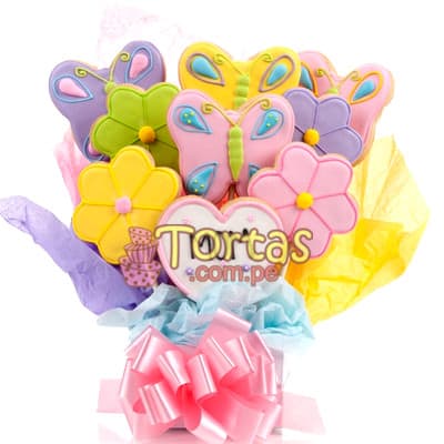 Galletas Decoradas Perú | Galletas Decoradas para Bebe Mujer - Cod:BBG02