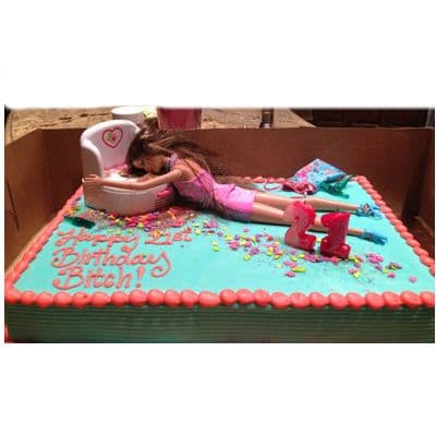 Torta Barbie Borracha - Pastel Barbie Drink en Surquillo - Cod:BRE05