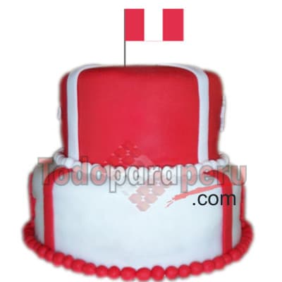 Torta Dia de la Bandera 7 de Junio Delivery Regalos Lima - Cod:CJP08