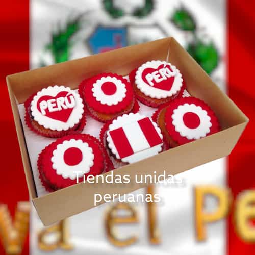 Cupcakes Dia de la bandera 7 de Junio a domicilio San Isidro Delivery - Cod:CJP21