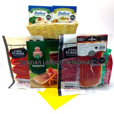 Canasta para regalar Gourmet para el | Canasta para Regalo - Cod:CNJ08