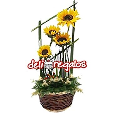 Arreglos Florales con Girasoles Delivery a La Molina - Cod:XGR22