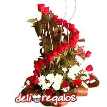 Florería a domicilio | Arreglos florales con rosas - Cod:ARL12