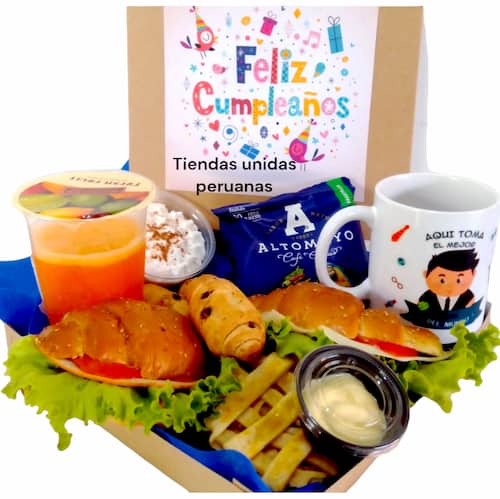 Desayuno Feliz cumpleaños | Desayuno Feliz dia - Cod:END04