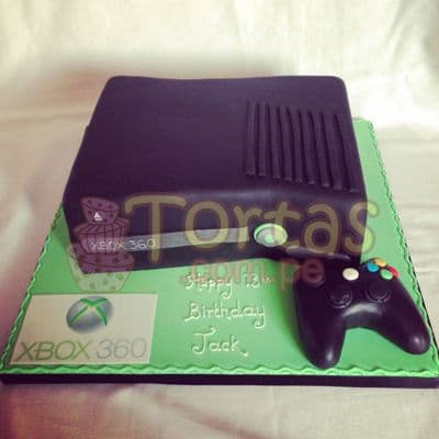 Torta XBox360 | Torta XBox | Pastel de xbox | Fiesta xbox - Cod:JVD02