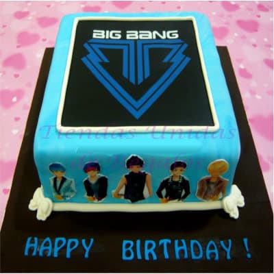 Torta Big Bang - Kpop Cakes - Tortas Coreanas Delivery Peru Regalos - Cod:KPO06