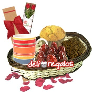 Regalos Gourmet con Rosas Delivery a domicilio Lima Peru - Cod:LOA02