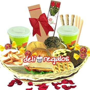 Merienda de Tarde para dos personas | Meriendas Delivery | Dulce Sorpresa Delivery - Cod:LOS06