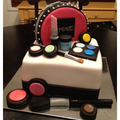 Torta Maquillaje con Cartera MAC | Torta mac | Tortas de maquillaje | Torta para chicas | Tortas - Cod:MAC08