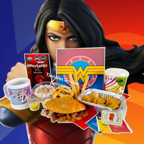 Merienda Mujer Maravilla | Desayuno wonder woman - Cod:NAS03