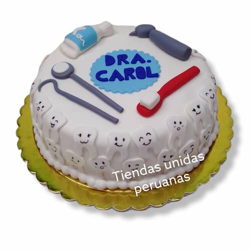 Torta para Odontologo | Odontología | Pastel de dentista | Pastel dentista - Cod:OLG03