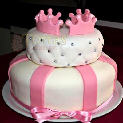 Tortas con Masa Elástica | Torta con tema de Princesas - Cod:PRC04
