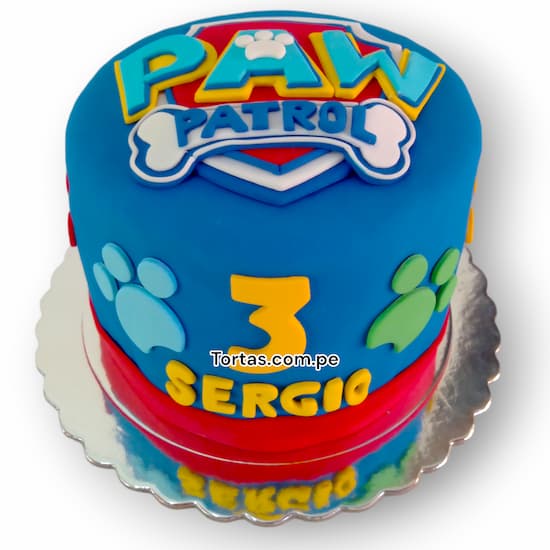 Torta Paw Patrol para niño - Cod:PWP01