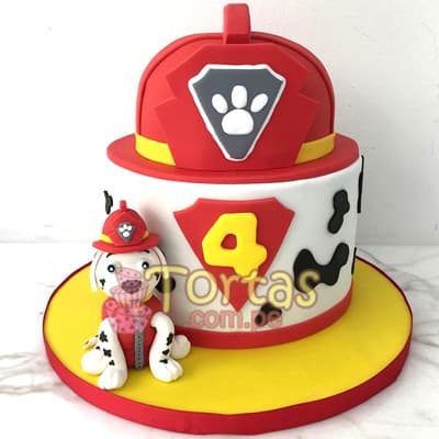Pastel con el tema Paw Patrol | Imágenes de Tortas Paw Patrol | Patrulla Canina - Cod:PWP10