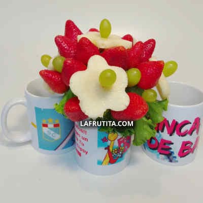 Frutas en Taza | Dulce Jardín | Arreglos frutales - Cod:QFE01