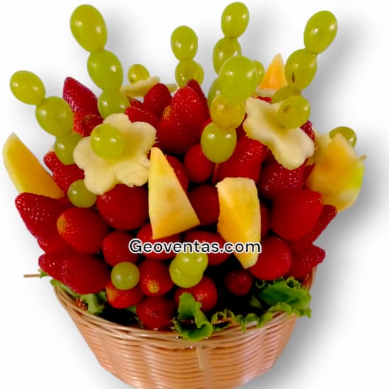 Frutero en Cesta con Fresas a domiclio Lima - Cod:QFP10