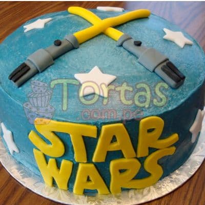 Star Wars Torta - Pasteles Personalizados Delivery Comas - Cod:STW07