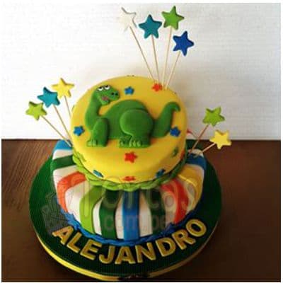 Torta de Dinosaurio | Torta tematica de Dinosaurio  - Cod:TDN02