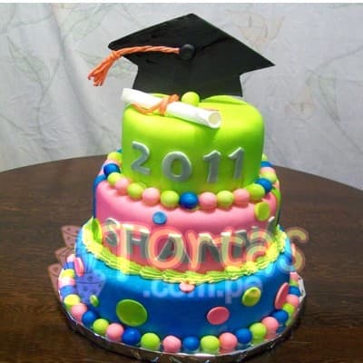 Torta de Graduacion Universitaria | Tortas de Graduacion de Bachiller - Cod:TGR02
