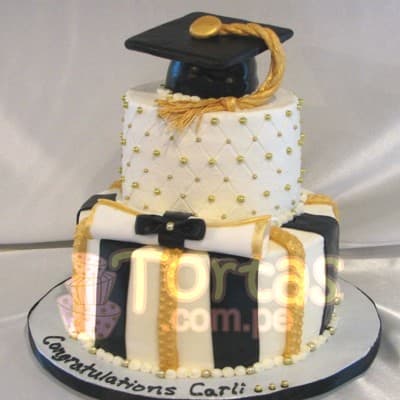 Torta de Graduacion Ingeniero - Pastel Hombre a domicilio - Cod:TGR06