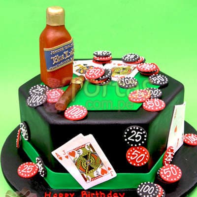 Torta Casino | Torta Casino con Whisky - Cod:WAS25