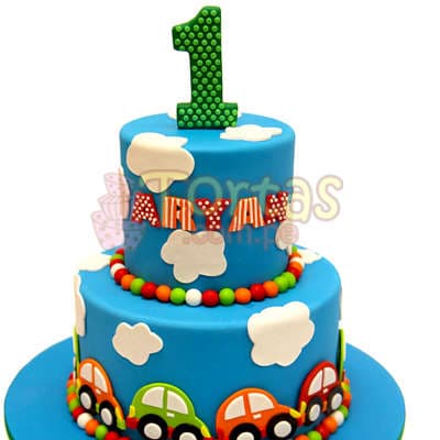 Torta Carritos | Torta con Carritos de azucar - Cod:WAS30