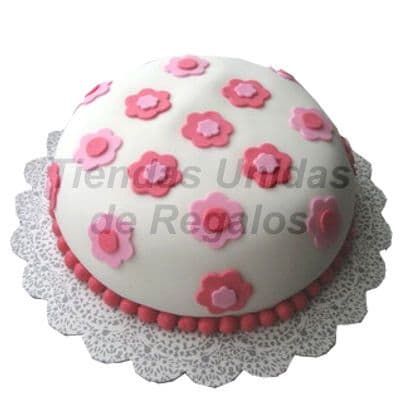 Torta con Flores para niña | Delivery de de Tortas en Lima | Tortas a Peru - Cod:WBE29
