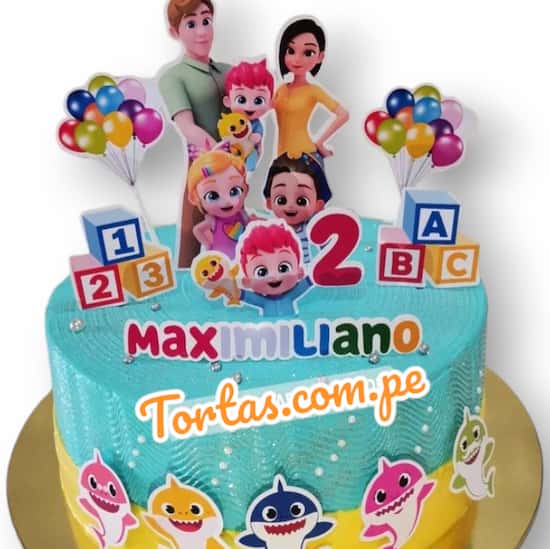 Torta Bebefinn - BabyShark - Cod:WBE85