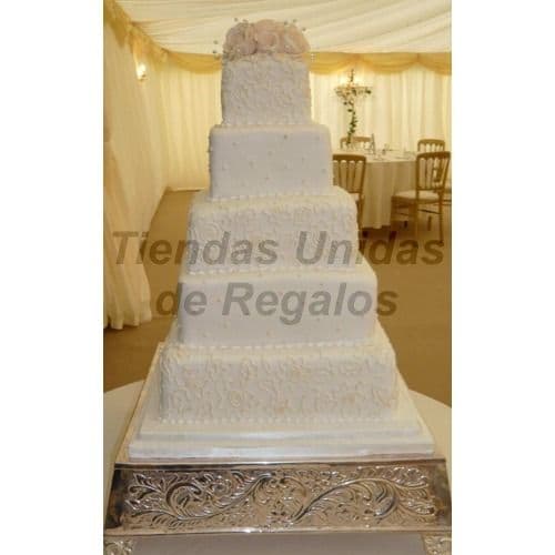 Torta Matrimonio 28 | Tortas matrimonio | Tortas de Bodas | Torta para Bodas - Cod:WMA28