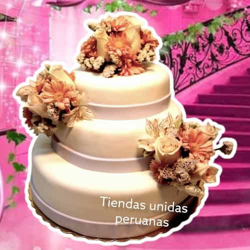Torta Matrimonio - Pastel de Bodas - Cod:ENP06
