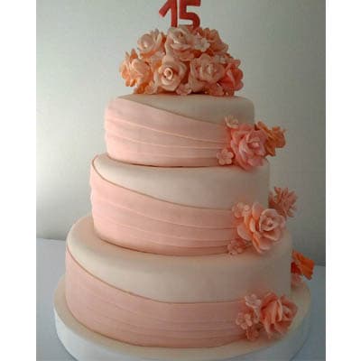 Torta quinceañera 24 | Torta de 15 | Tortas de quinceañeras - Cod:WQC24