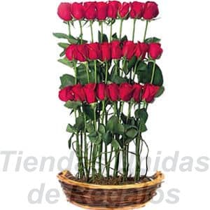 Arreglos Florales con rosas rojas a domicilio en Barranco y Lima - Cod:XBR24