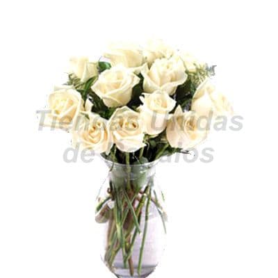 Arreglos florales en Floreros de Vidrio - Floreros con Rosas - Cod:XFR17