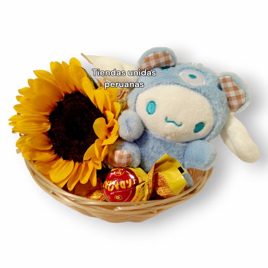 Detalle con Girasol peluche Regalos para Pascuas Miraflores - Cod:EAS08